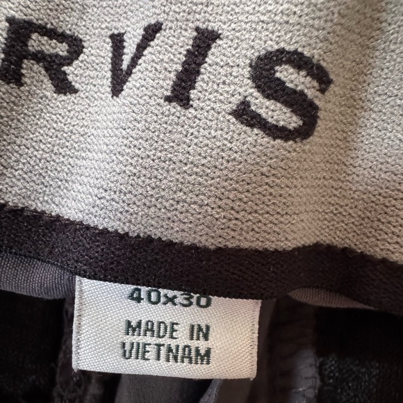 Orvis Pants Mens 40x30 Grey Stretch Water Repellent Travel Tech Performance - Picture 6 of 6
